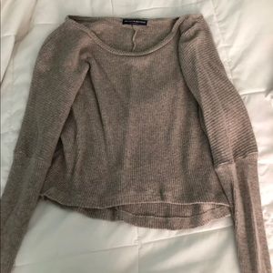 brandy cropped sweater